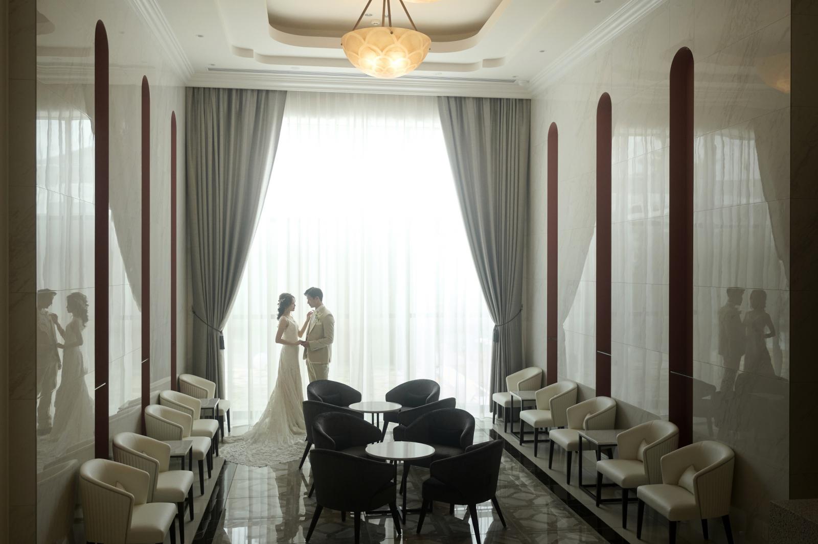 ゆったりとしたロビースペース。