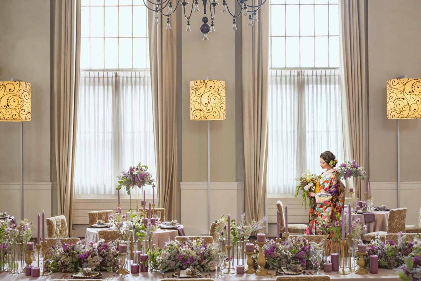 和装での披露宴も大人気