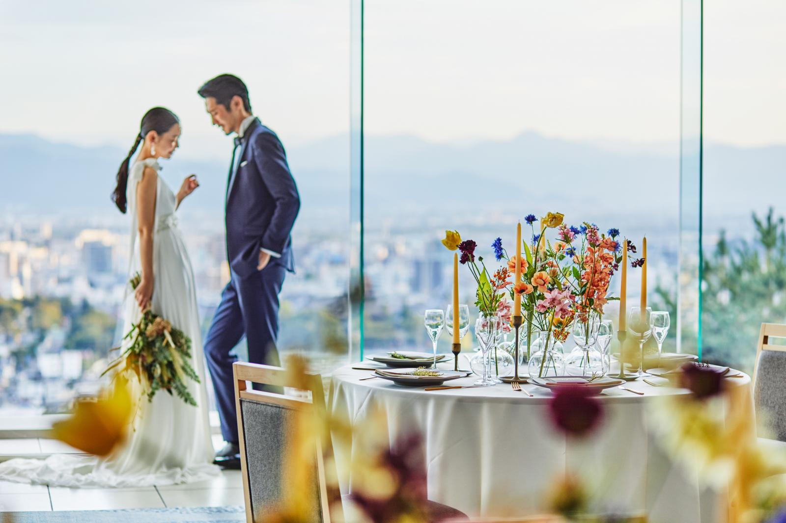 特別に飾り立てることなく、自然体のままで美しい結婚式を