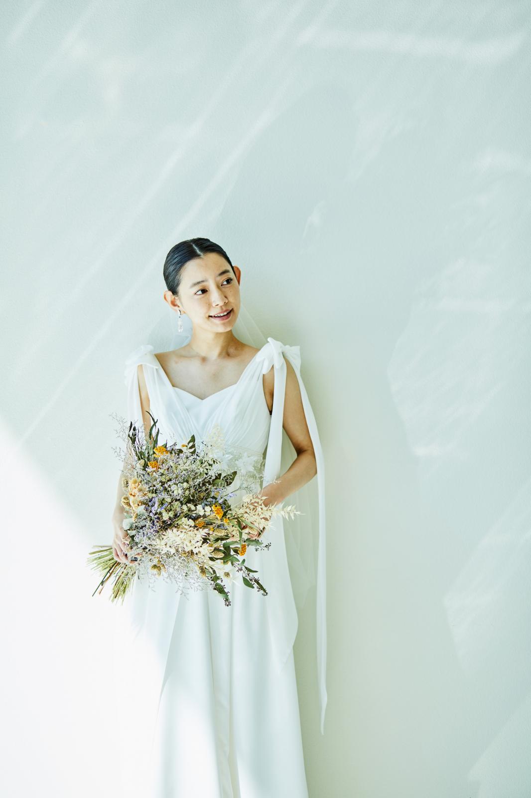 どこにいても自然光が花嫁を一層美しく彩る