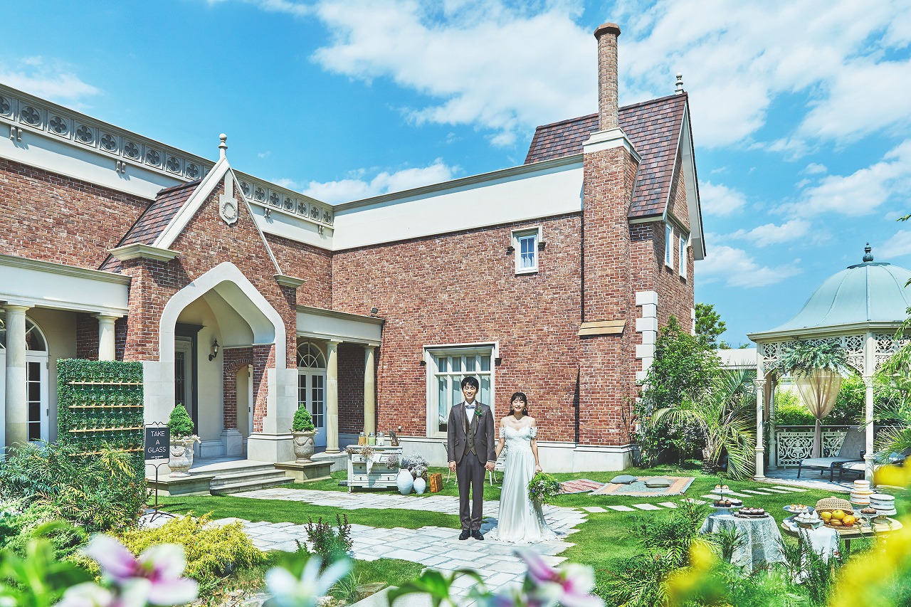 披露宴会場に隣接するガーデン