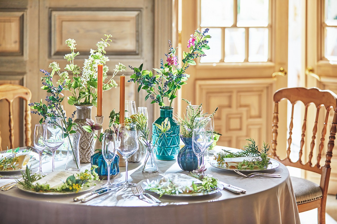 トレンドのテーブルコーディネートもお任せ