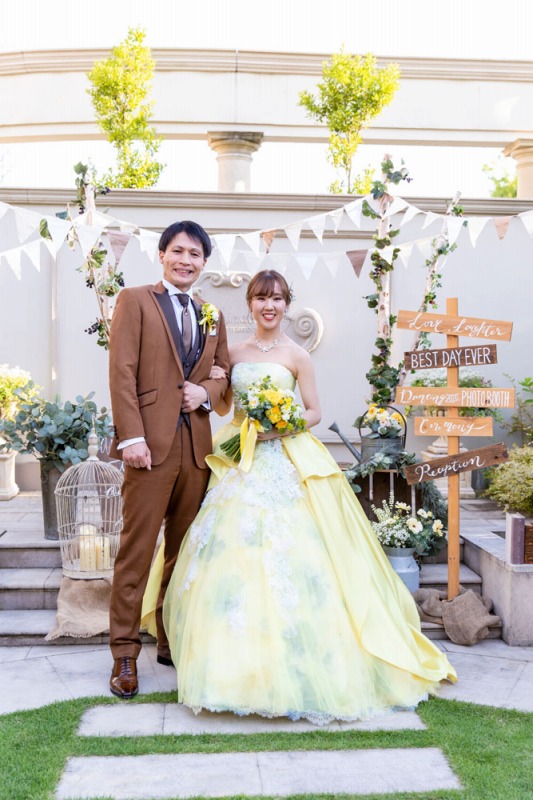 緑あふれるガーデンでの撮影もおすすめ