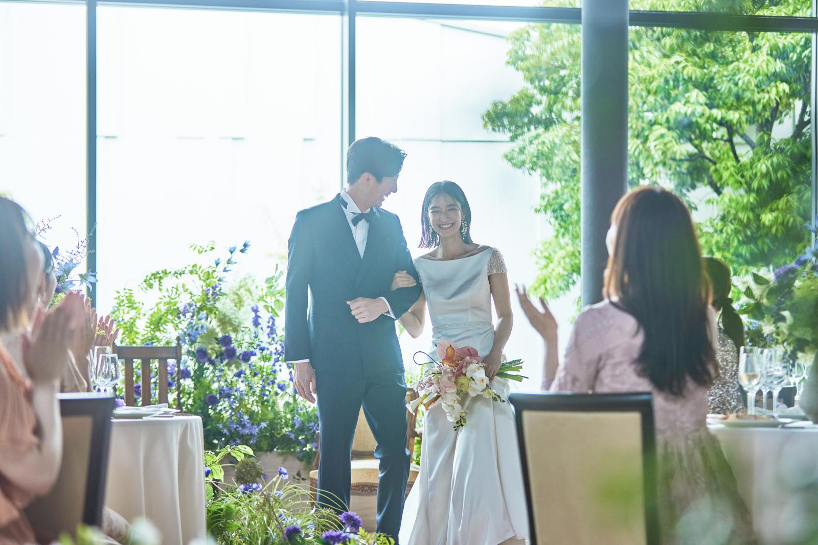 豊かな自然が花嫁のナチュラルな魅力を引き出すパーティ会場