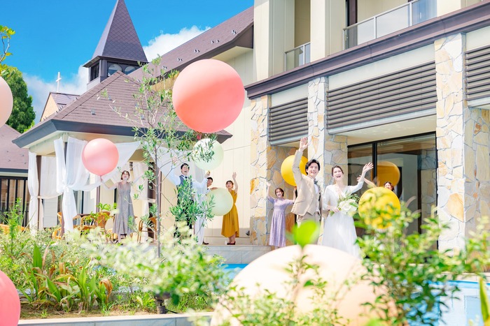 おふたりもゲストも笑顔いっぱいのリゾートウエディングを