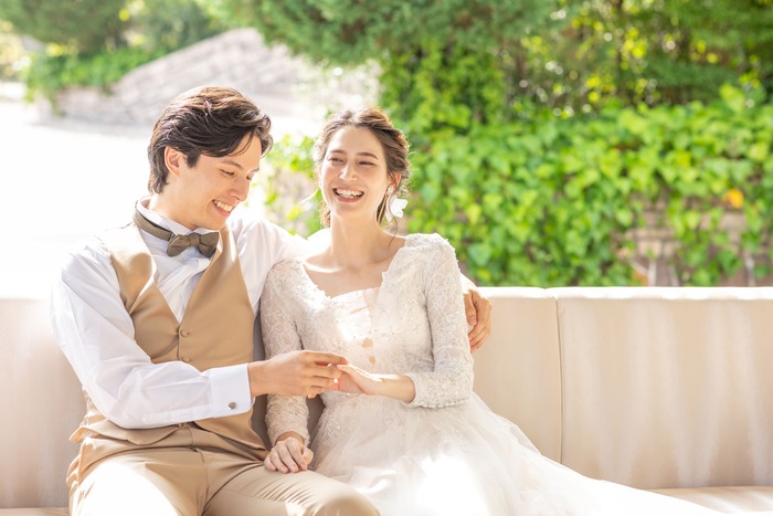 リゾート感たっぷりの空間は写真映え抜群と、先輩花嫁やゲストから好評