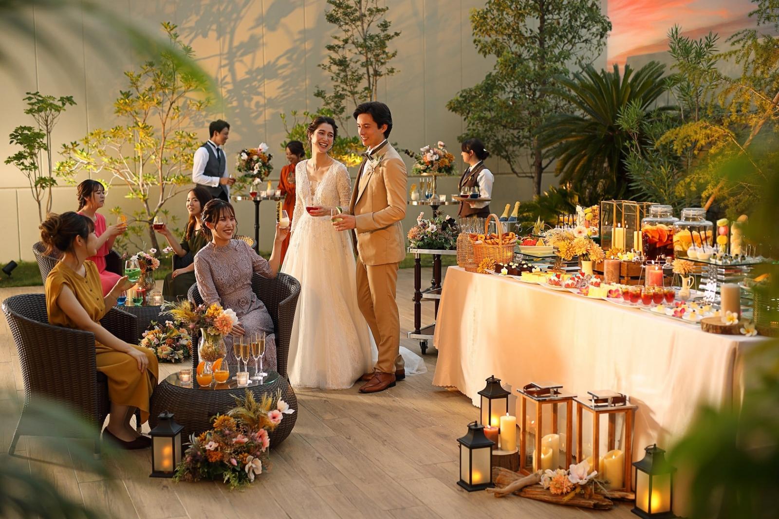 自然に囲まれたナチュラルな雰囲気だから、ゲストも自然とくつろげる