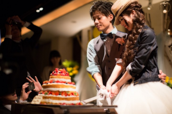 パティシエ特製の世界にひとつのウェディングケーキ