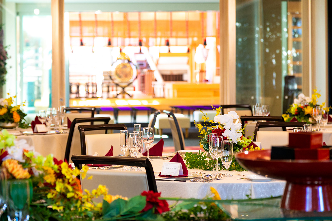 円卓着席パターン（〜40名）