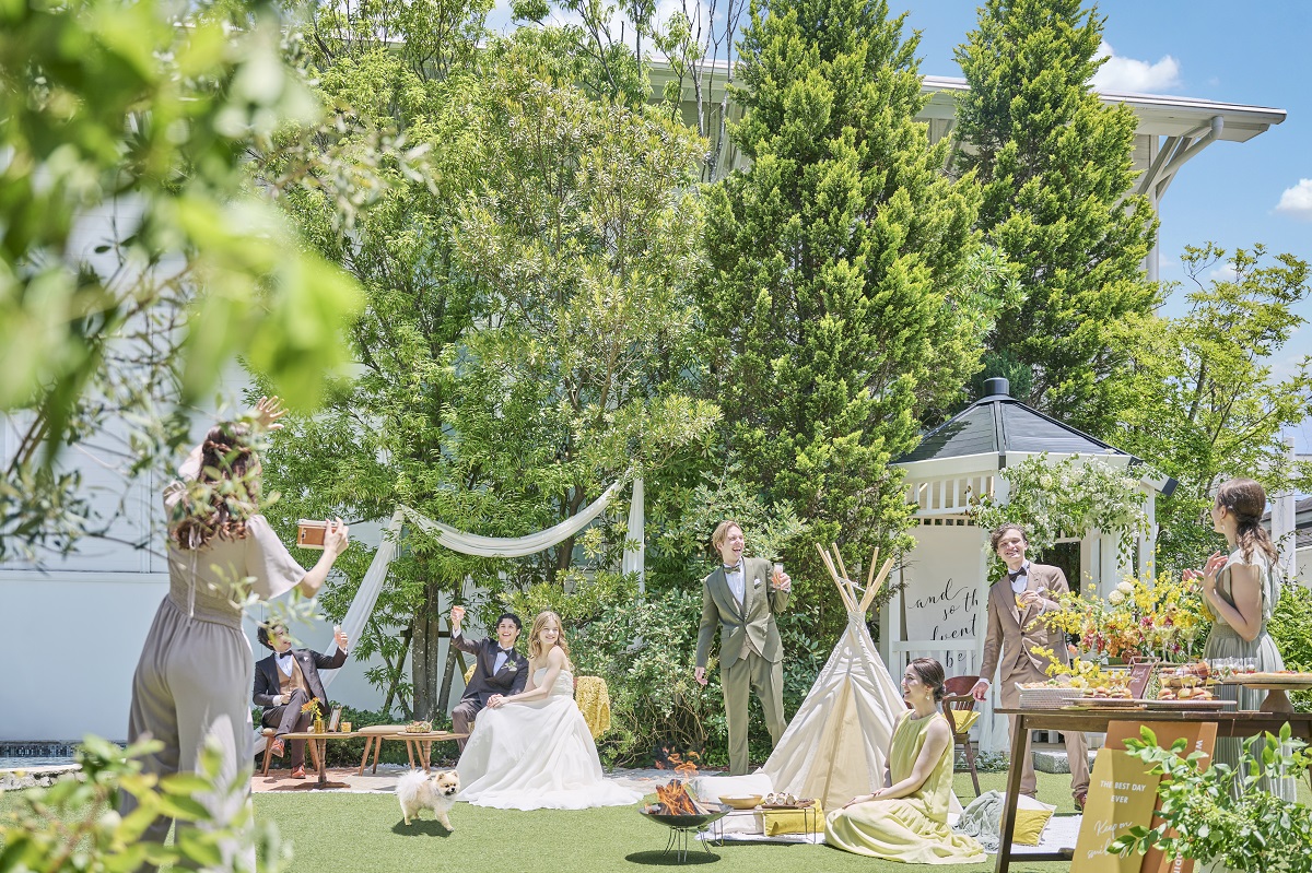 趣味を取り入れた会場コーディネートは、ゲストみんなが心躍る空間に