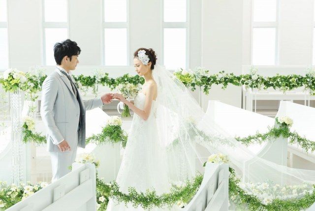 新郎新婦に近いオペラ席は、撮影スポットにピッタリ。