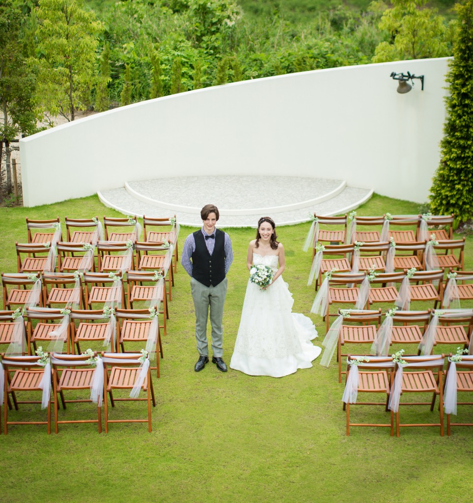 開放的なガーデンセレモニー