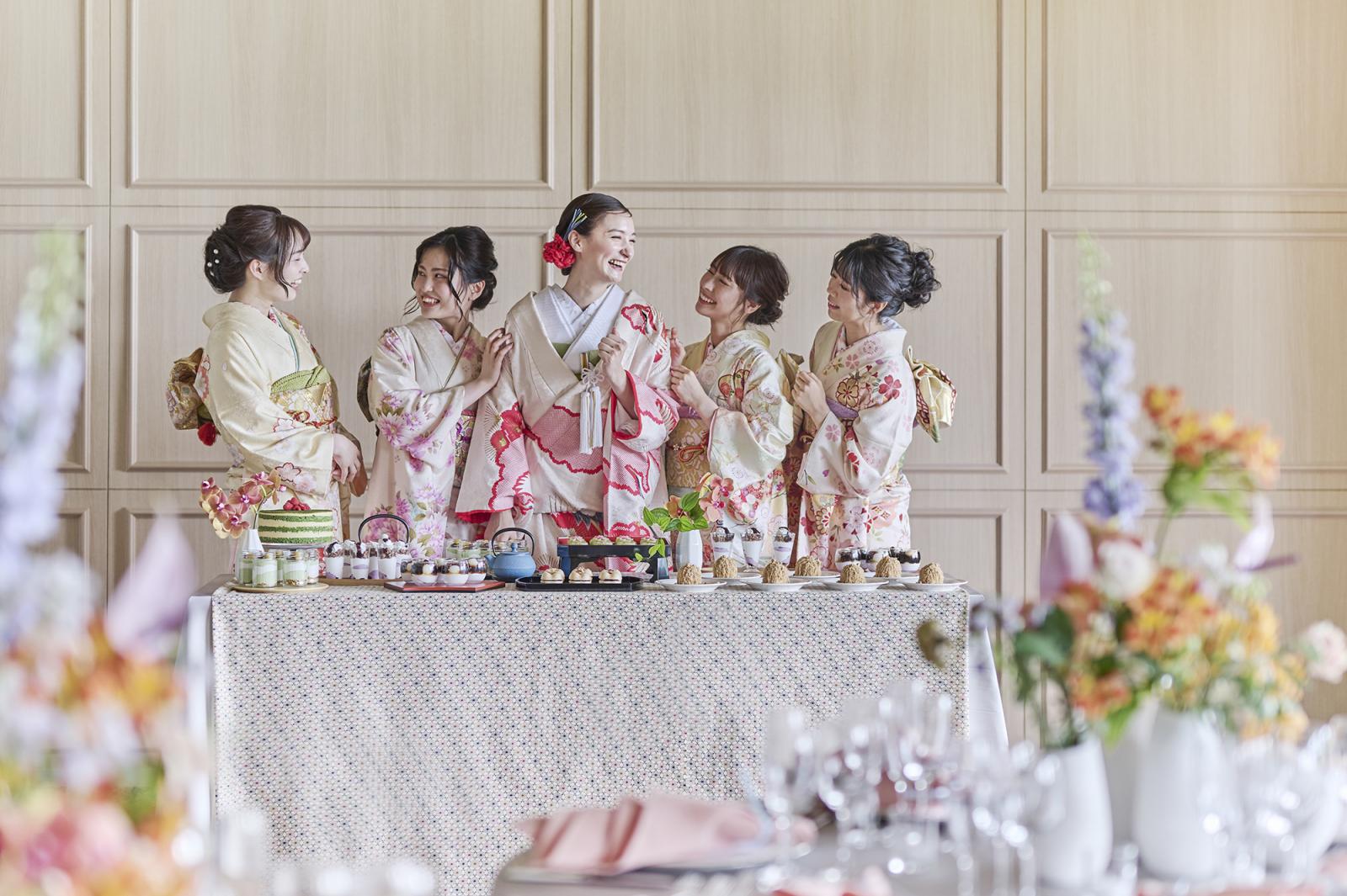 和装での華やかな演出やパーティも自由自在