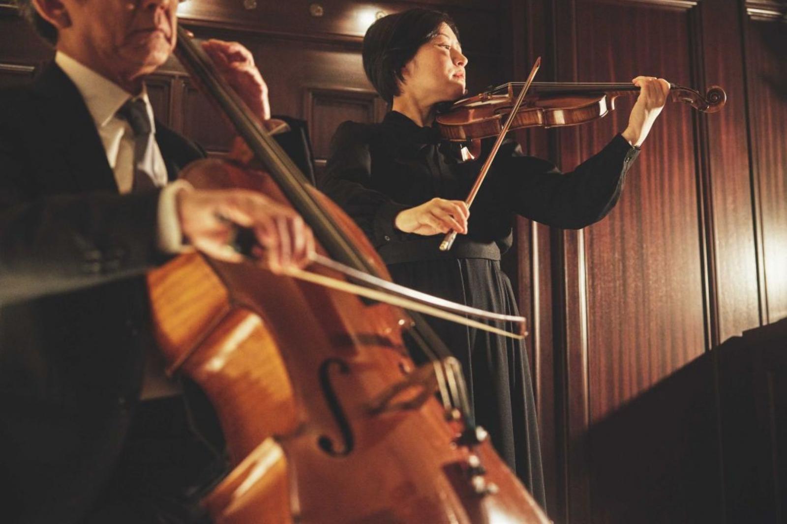 挙式後も定期的に開催される演奏会は、何度参加しても聞き入る瞬間に