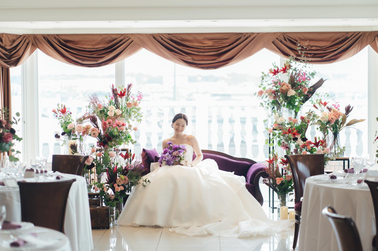 メインソファはワンランク上のコーディネート！