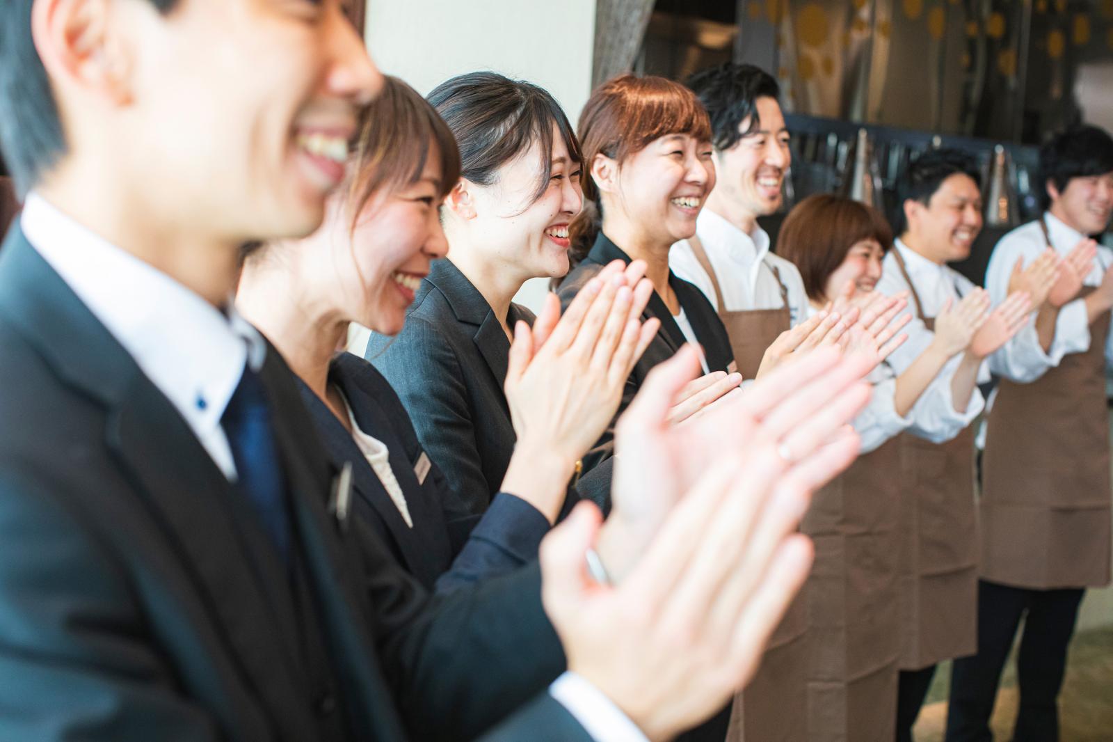 スタッフ一貫性だから安心して結婚式当日まで過ごしていただくことができる
