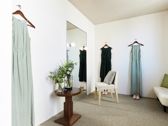 《ゲスト専用のお着替え室》4部屋ご用意。ヘアセットやメイクも可能です。