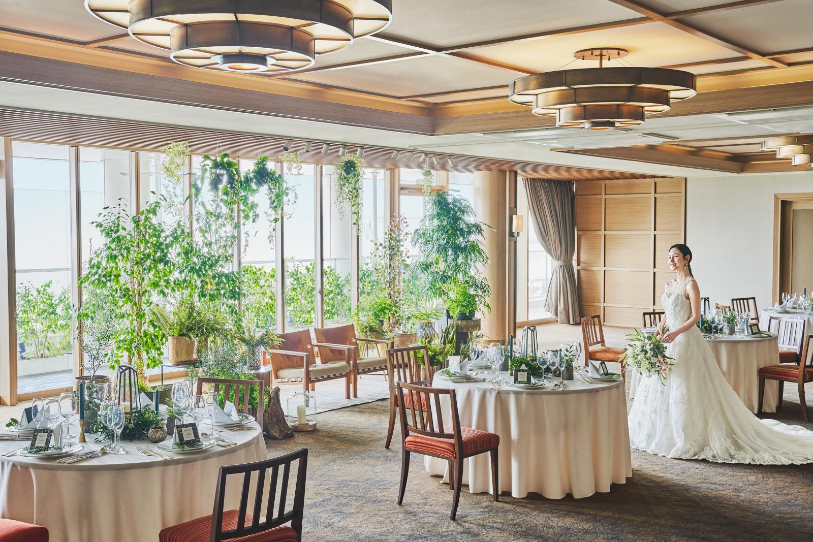 オープンエアなテラスでの演出もオススメ