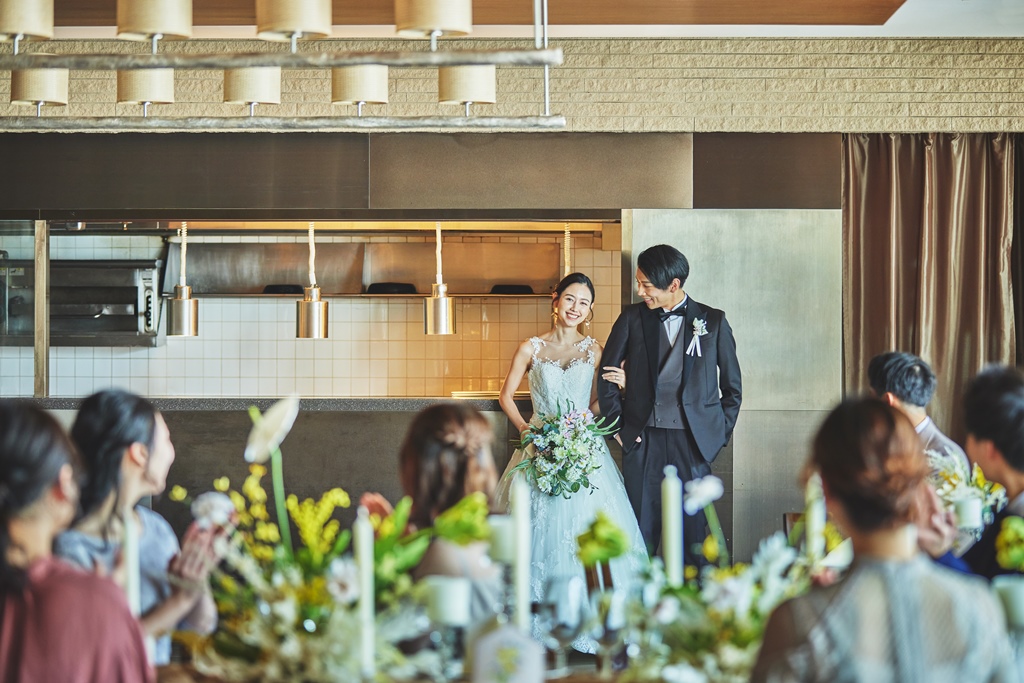 出来たての味わいをプレゼントするオープンキッチン