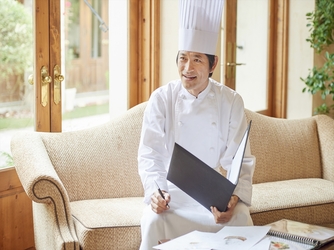 シェフと直接お料理の相談ができる。
