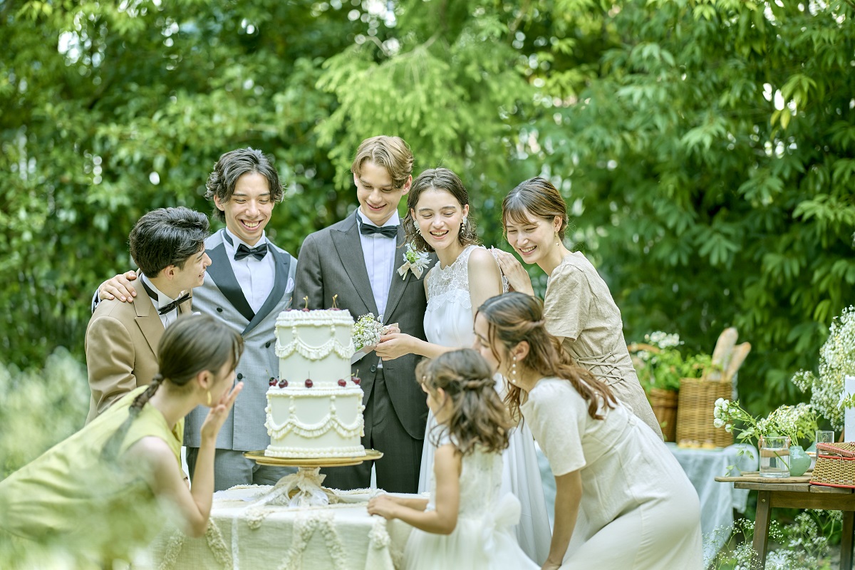 パーティ会場とひとつながりの 多彩に楽しめるガーデン