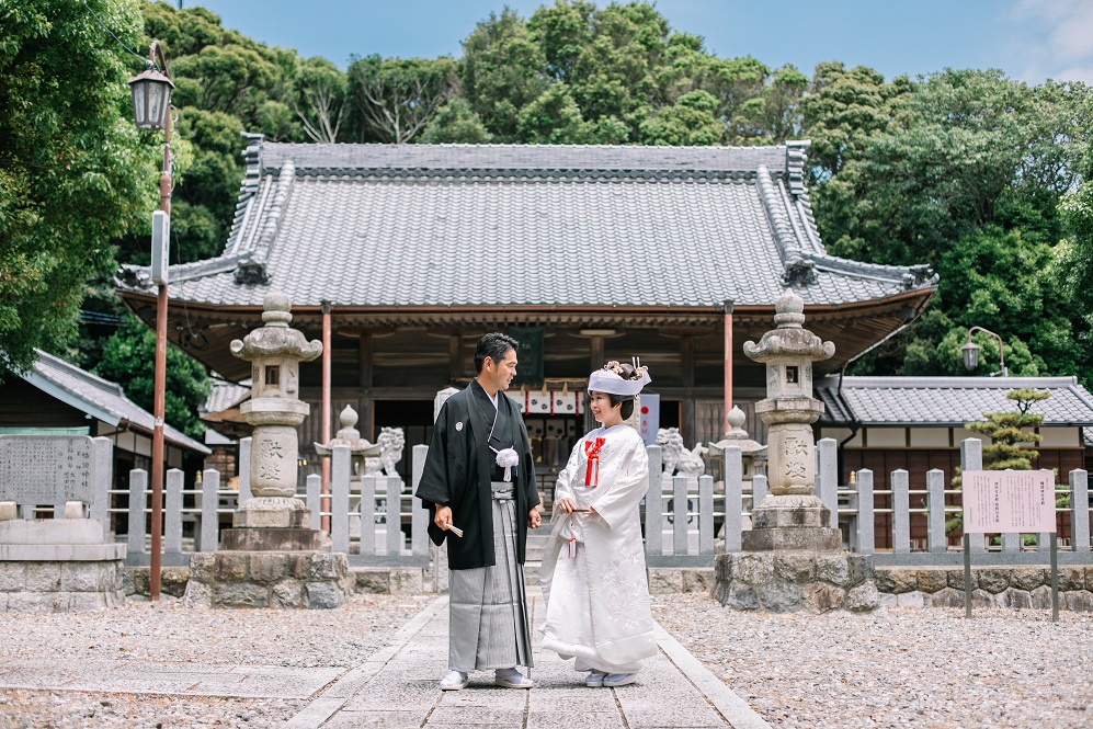 三河湾を一望できる岬の先端に鎮座する式内社 幡頭神社