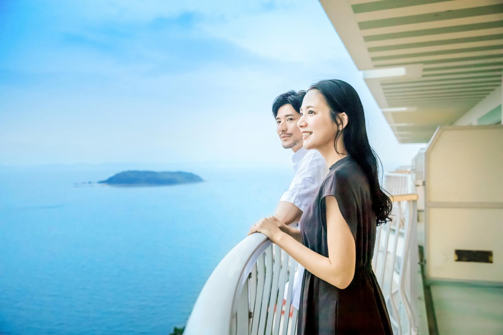 客室から眺める贅沢な景色