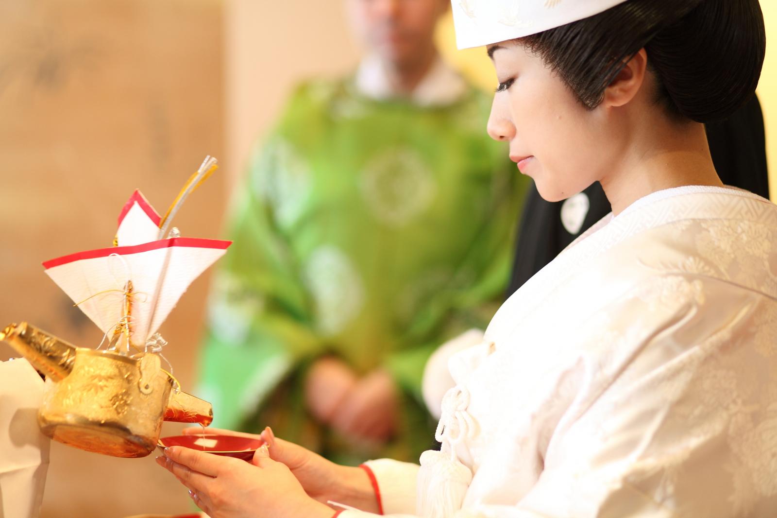 盃を交わすごとに結婚をかみしめられる