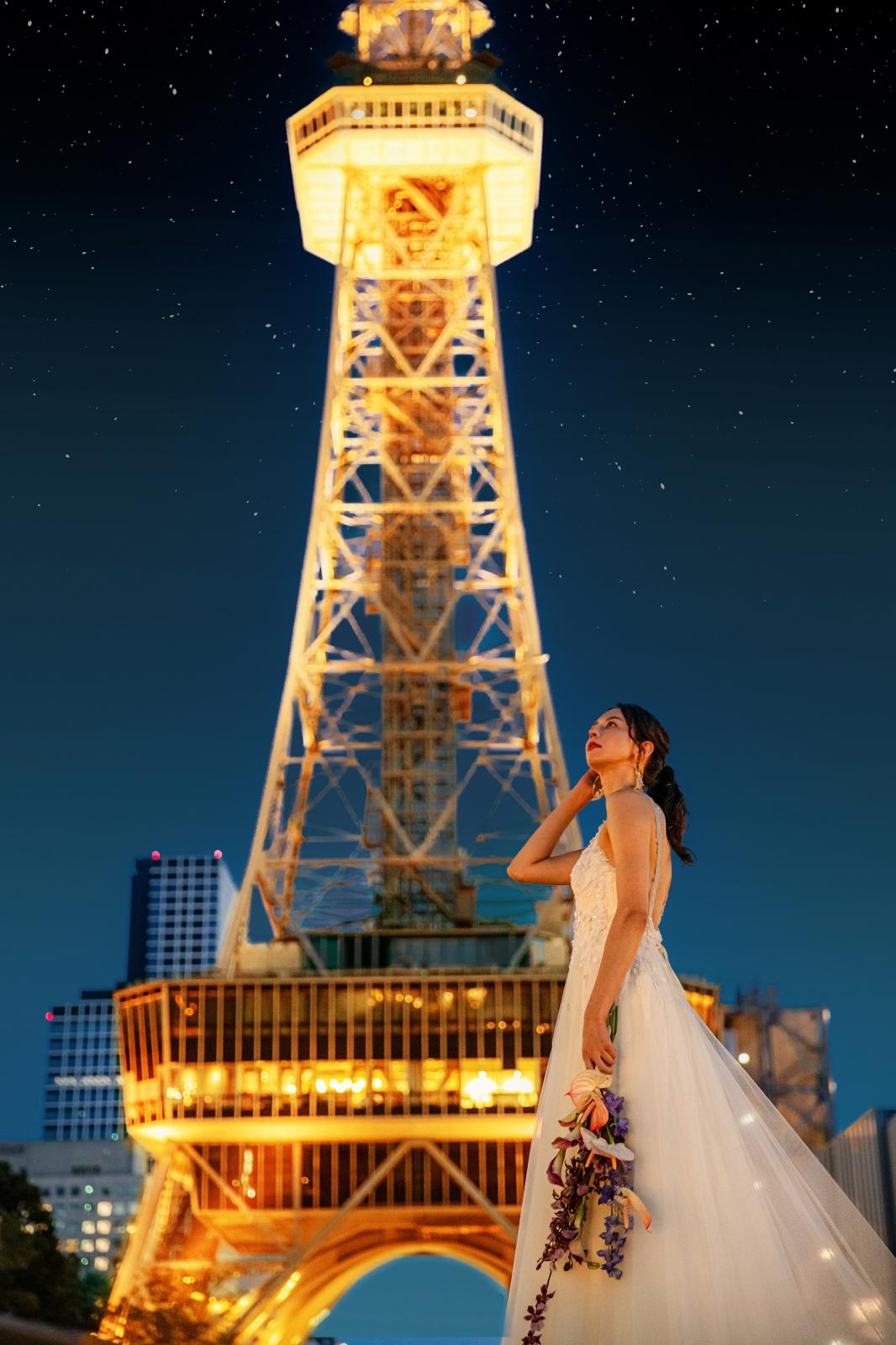 大人花嫁に人気のナイトウェディングであこがれのロケーションフォトも叶う
