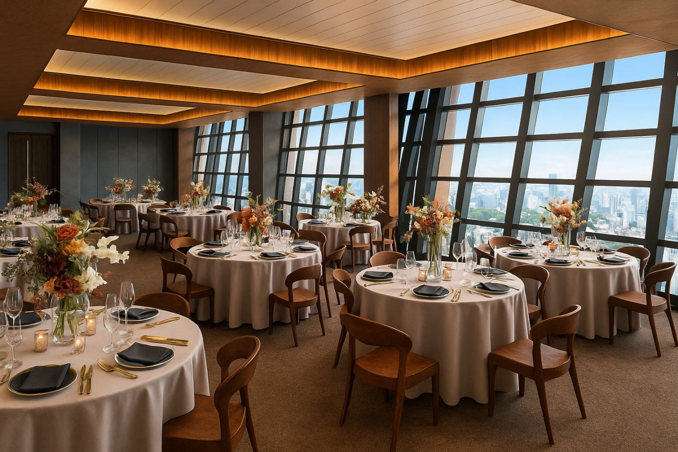 専属フローリストが手掛ける二人だけのコーディネート。