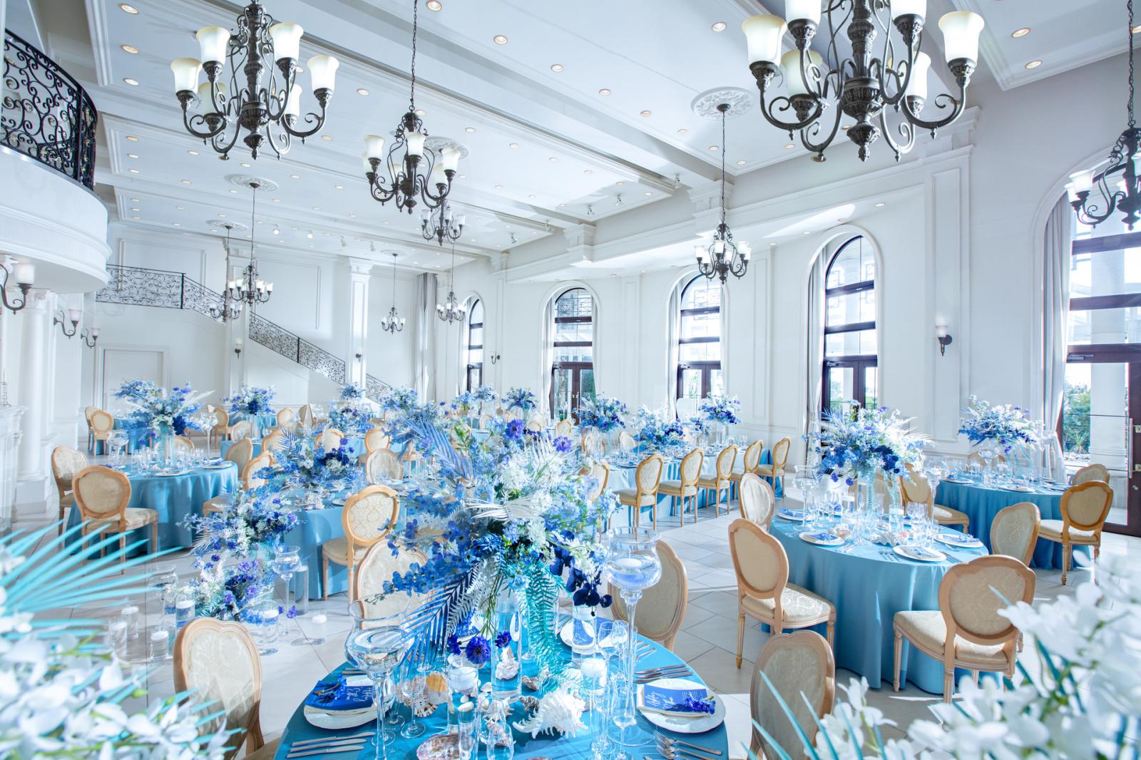 上質な装飾に繊細なドレスも美しく映える