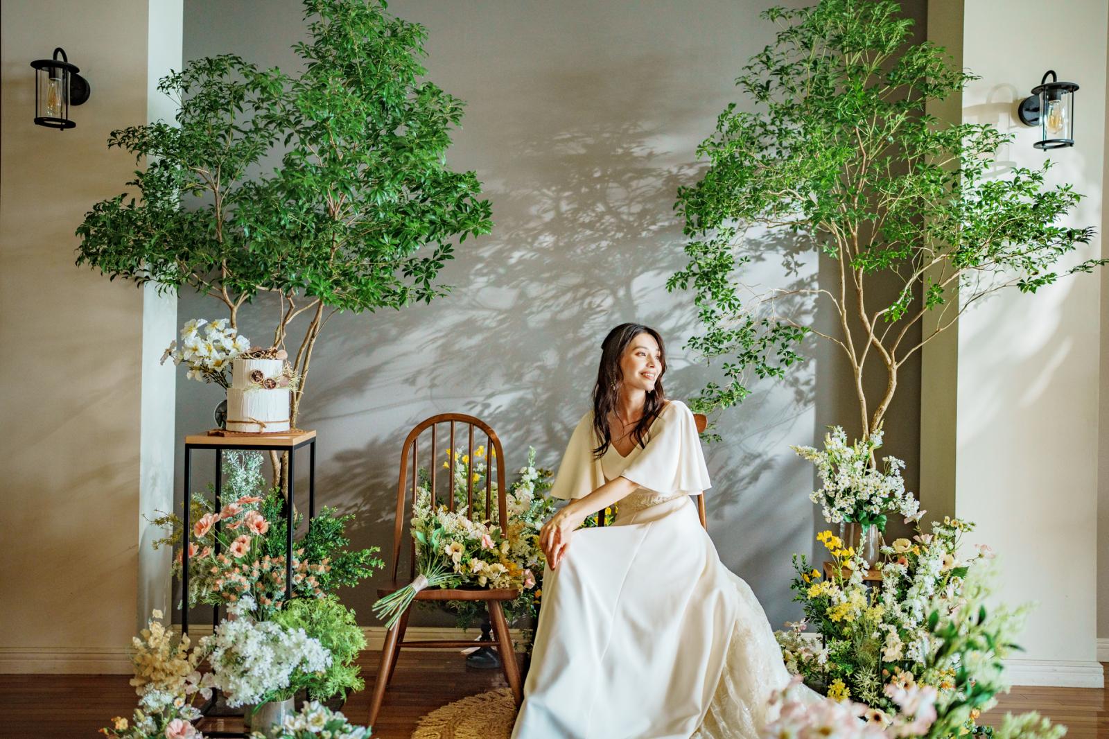 おふたりだけの貸切空間だからこそ、コーディネートも自由自在