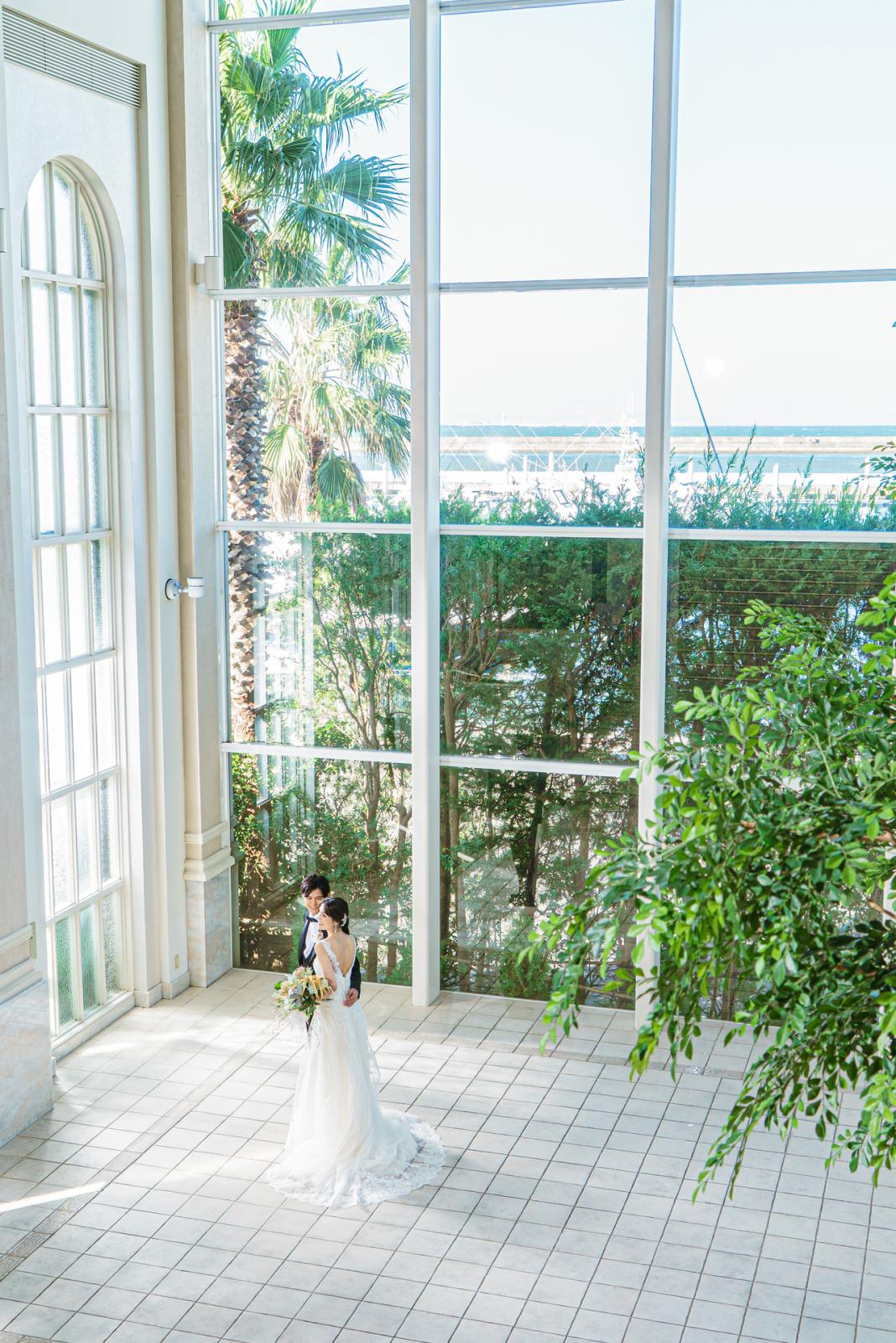 自然光あふれるセレモニースペース