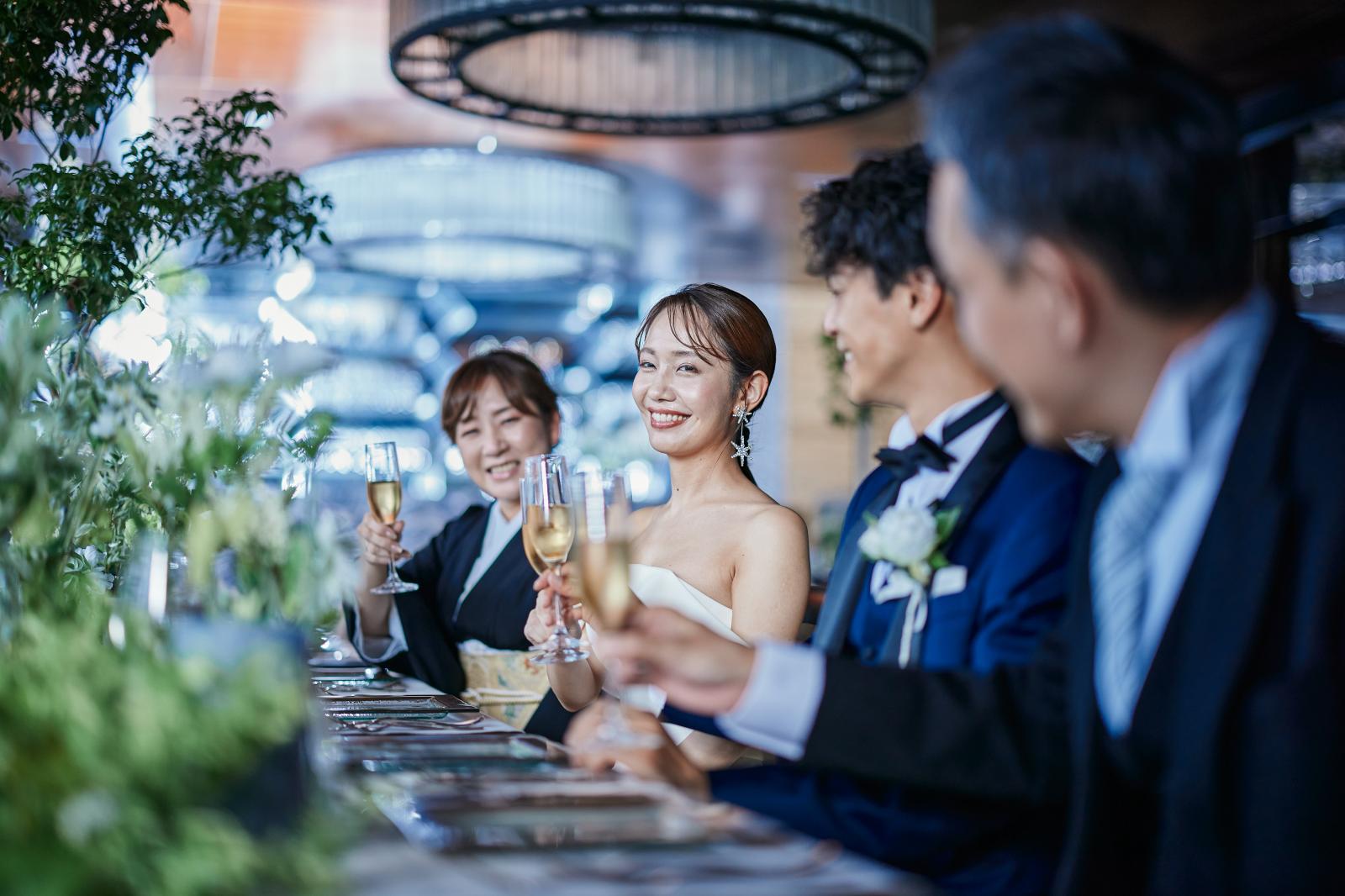 家族婚也少人数Wにも対応