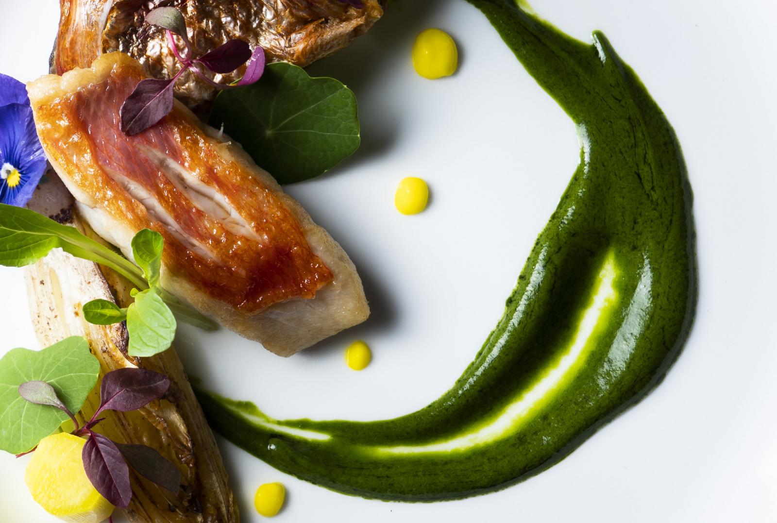 美しい前菜が食欲をそそる