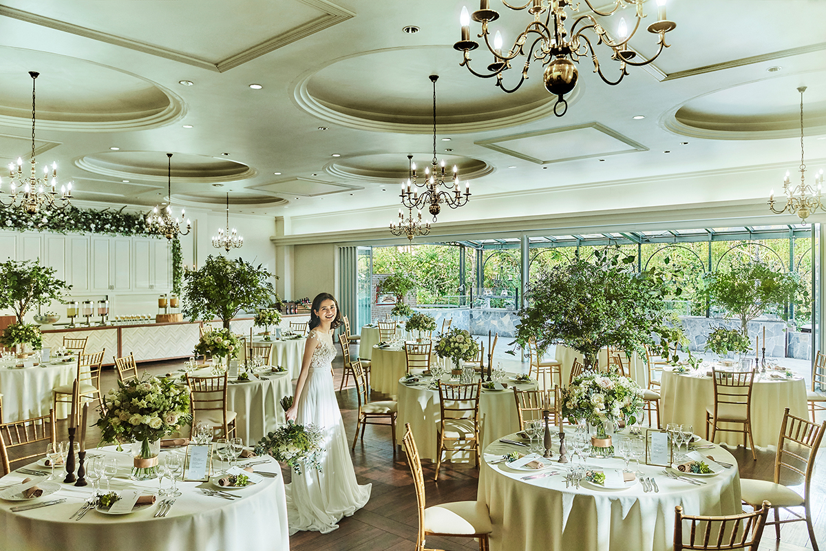 開放的な空間をふたりらしくコーディネート＆スタイルや時間の自由さは貸切ならでは