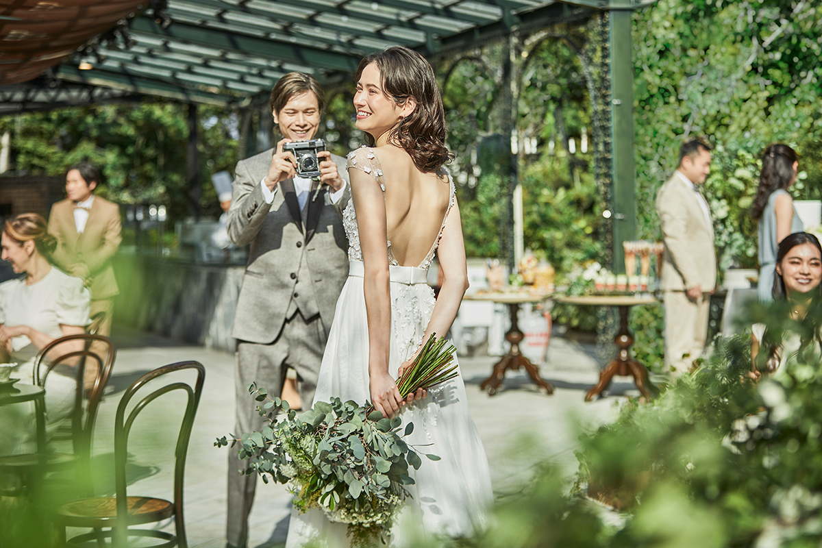 ガーデンを使った動きのあるパーティ