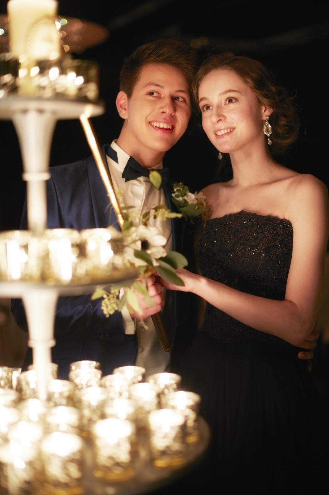 キャンドルを用いた演出もご提案可能