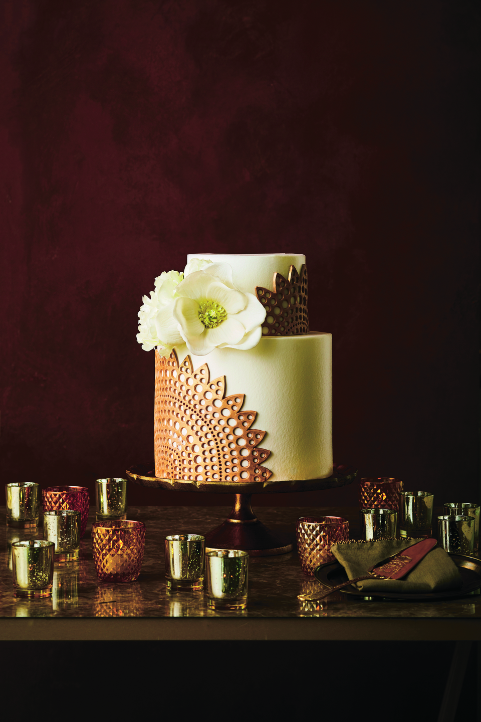 ふたりのコンセプトに合わせたオーダーメイドのケーキ