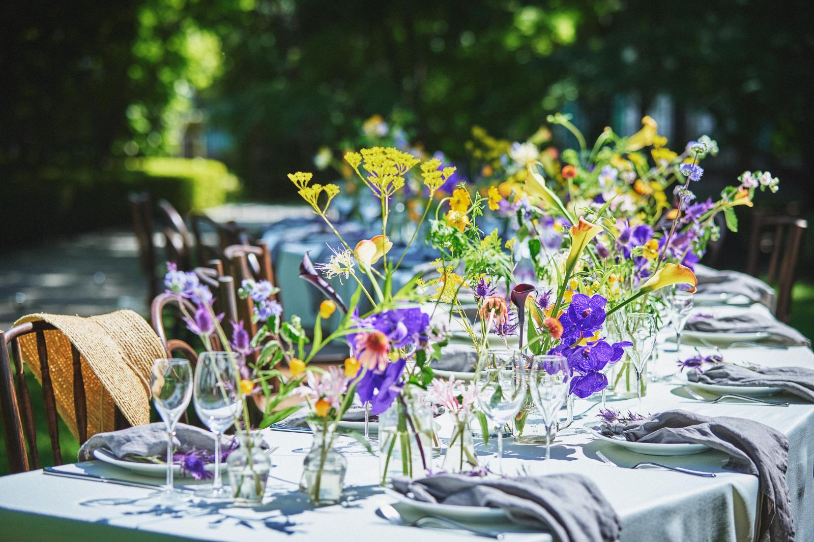 フラワーアレンジも専属のコーディネーターが提案