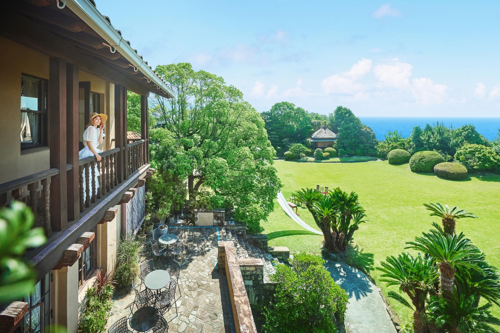 水と緑にあふれたフォトジェニックな空間