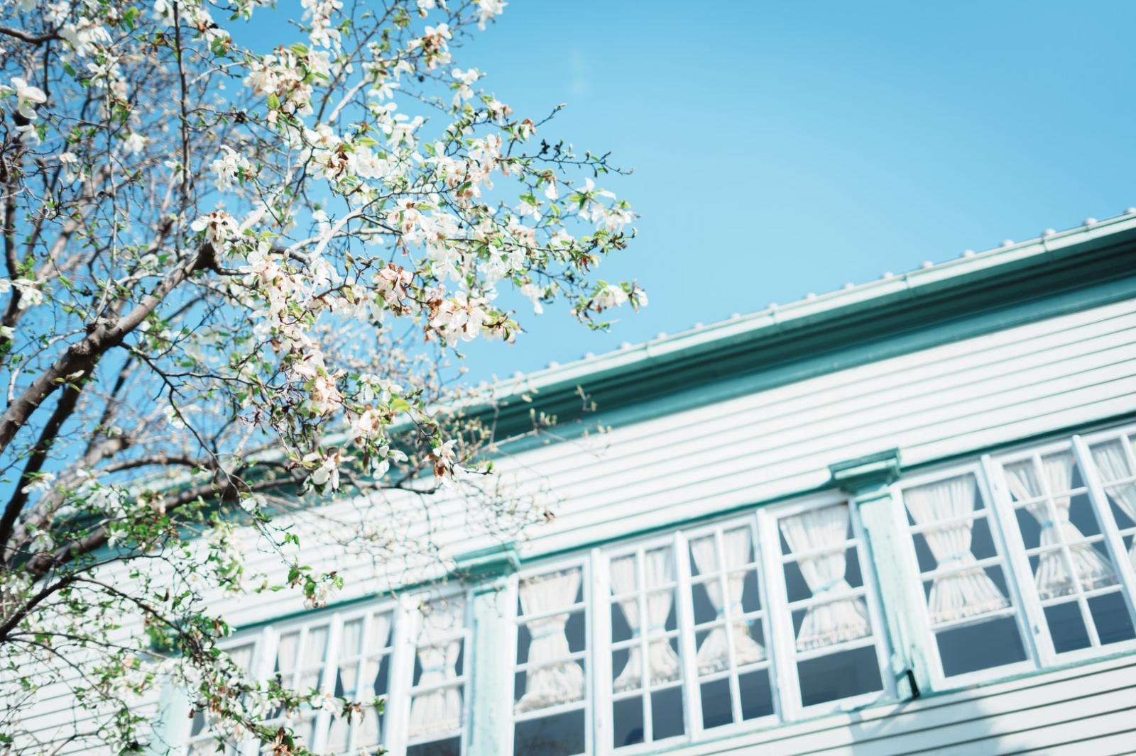 緑溢れるガーデン併設の、貿易商の私邸として使われていた異人館