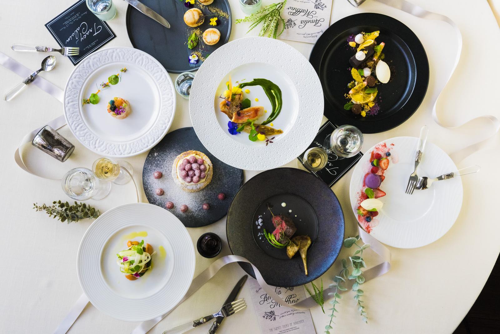 季節を感じられる、旬の食材を用いたフルコース