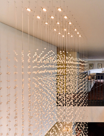 モダンなインテリアと落ち着いた配色の空間は、寛ぎのために造られたゲストスペース