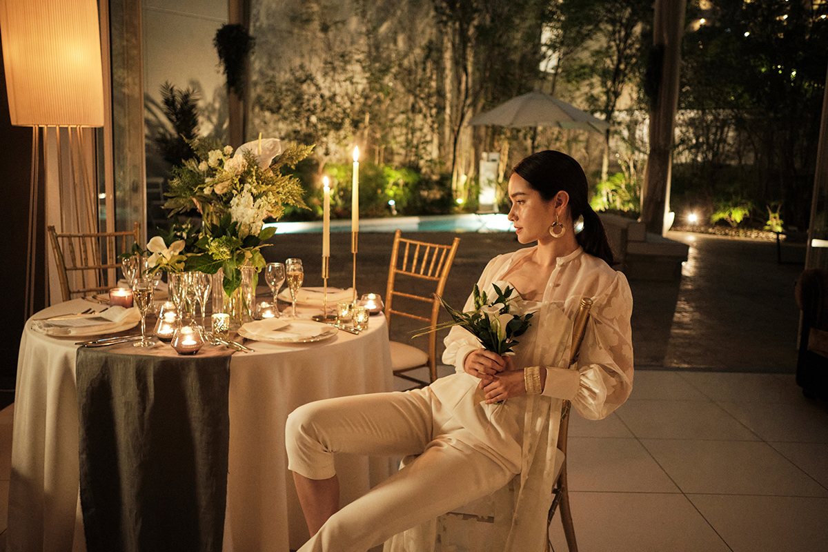 ロマンチックな灯りが、より幻想的な雰囲気に華を添える