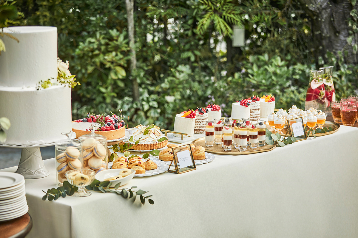 見た目も可愛いケーキやパーティドリンクで、ゲストをめいっぱいおもてなし♪