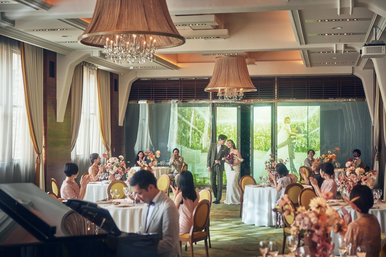 バンケット会場はすべてのゲストに心地よくお過ごしいただけるよう細部までこだわりを