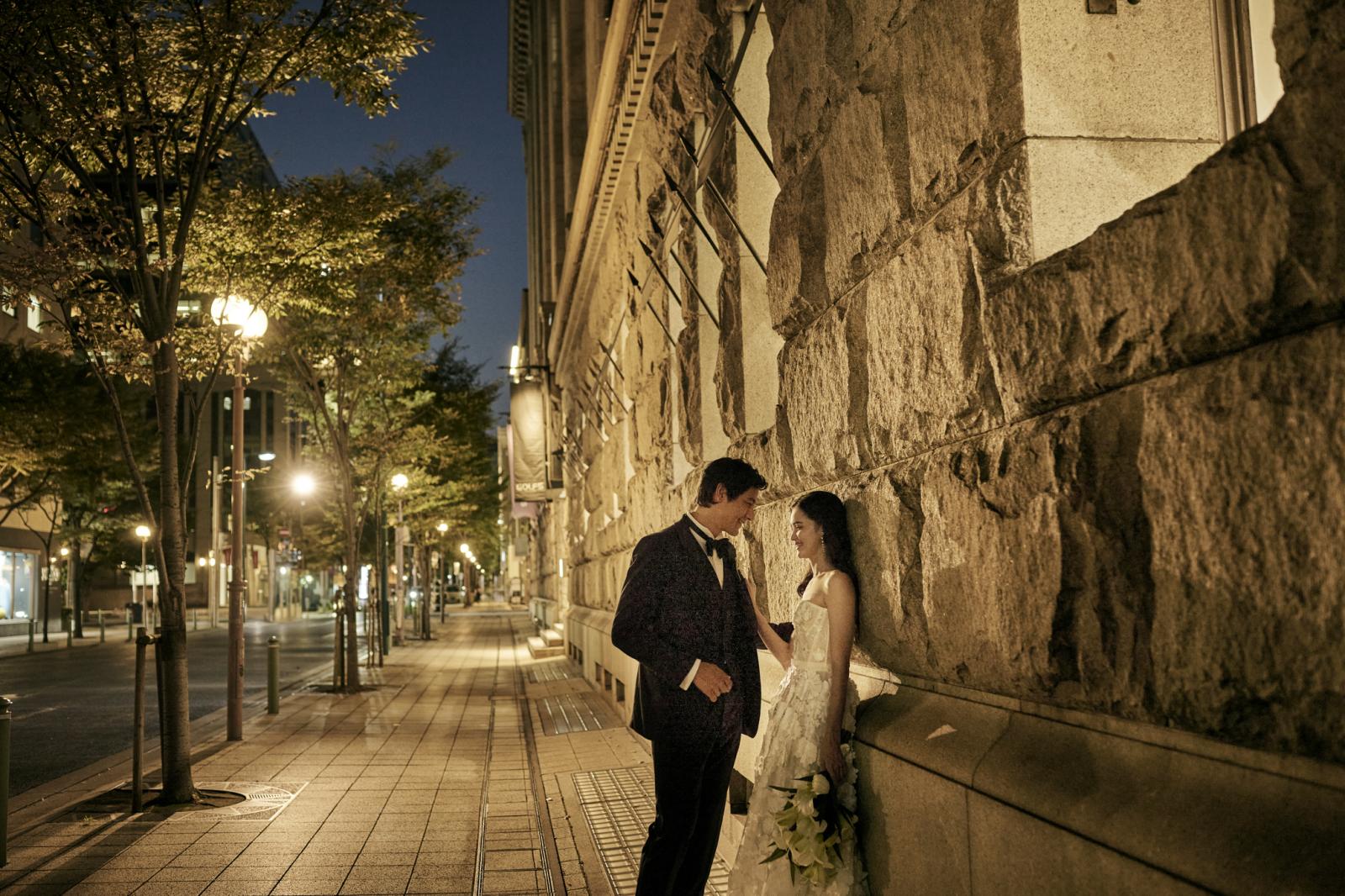 夕暮れの居留地はまた違った雰囲気に