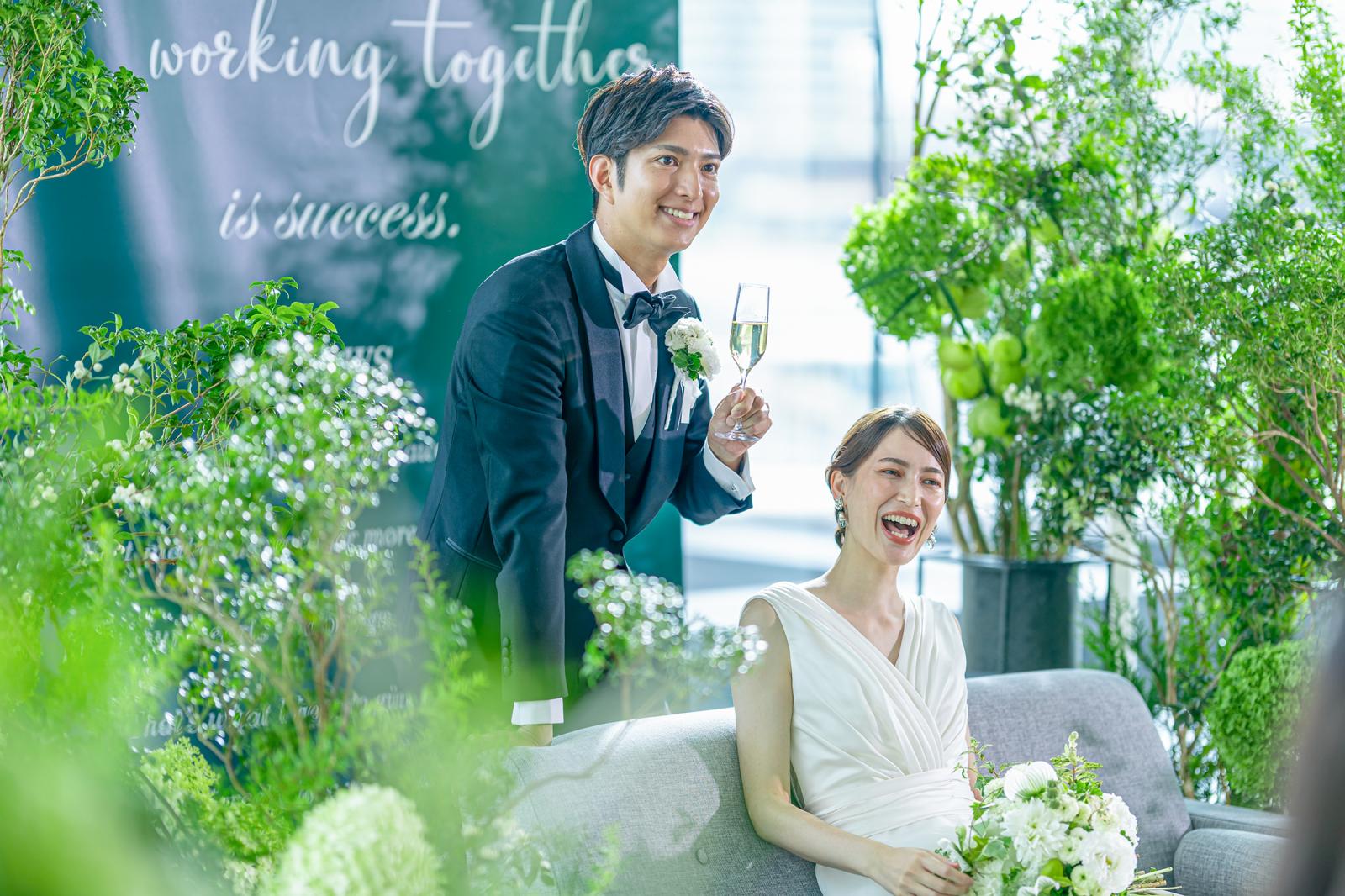 ソファウェディングも魅力な演出のひとつ