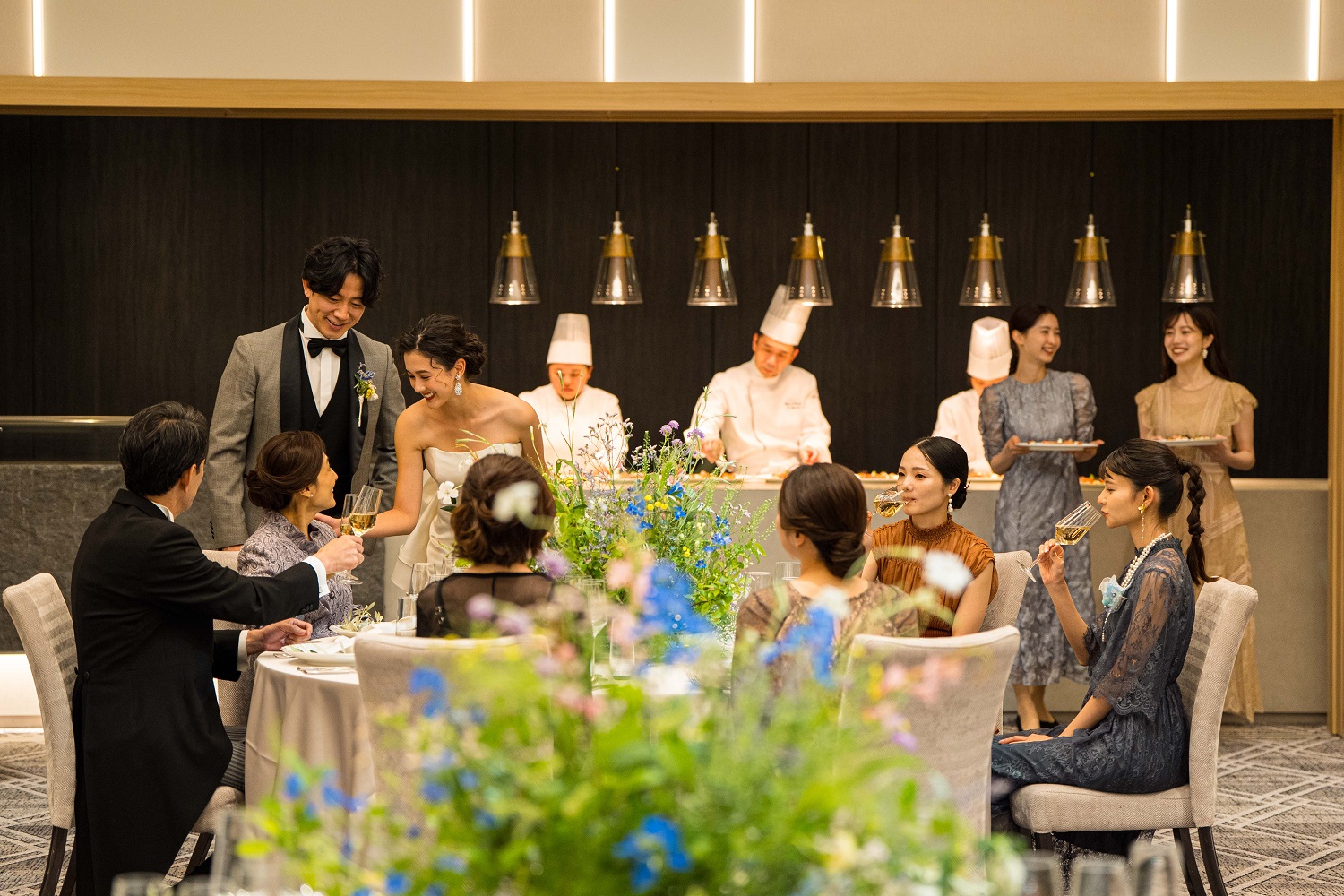 パーティ中は大切な皆様と直接お話が出来る時間を設けることもおすすめ。